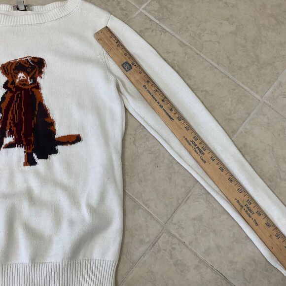 CREMIEUX sweater men's size XS Dog w scarf  Long sleeves cotton - Picture 10 of 13